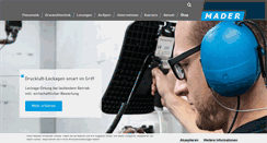 Desktop Screenshot of mader.eu